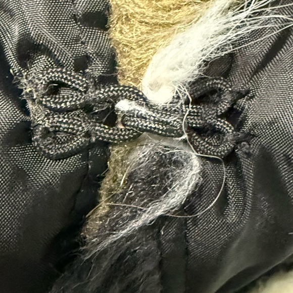 Gianni Bini Women’s Faux Fur Vest Olive, Black, and Cream Sz M - Picture 6 of 8